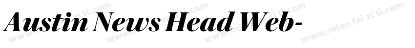 Austin News Head Web字体转换